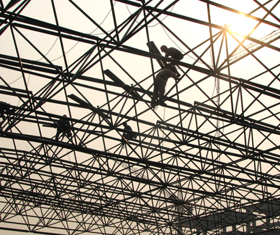 三明厂房网架安装